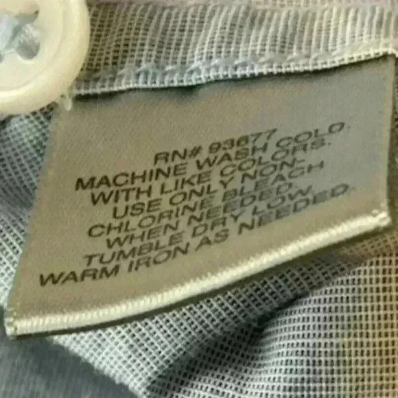 Foundry Mens Gray Blue Button Up Front Pockets Casual Shirt Size Large Tall   - Picture 5 of 5